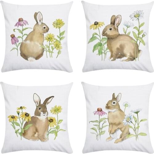 Cartoon Rabbit Sofa Throw Pillow Fashion Cover Square Newest Almofada Cushion Cover 45cm*45cm CR184