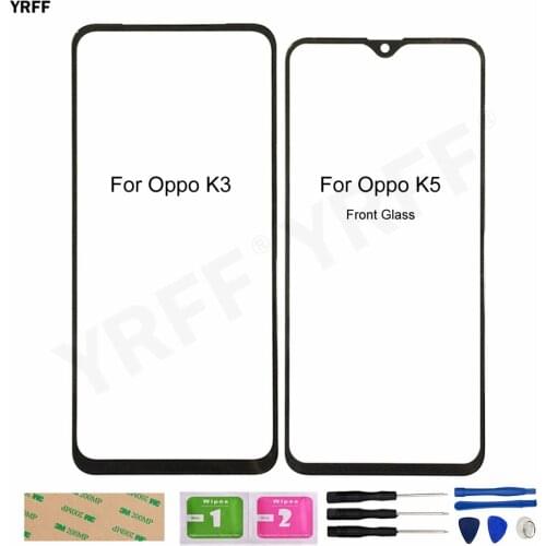 For Oppo K3 K5 (No Touch Screen) Front Outer Glass Panel CPH1955 PCGM00 PCNM00 Good Assembly Parts