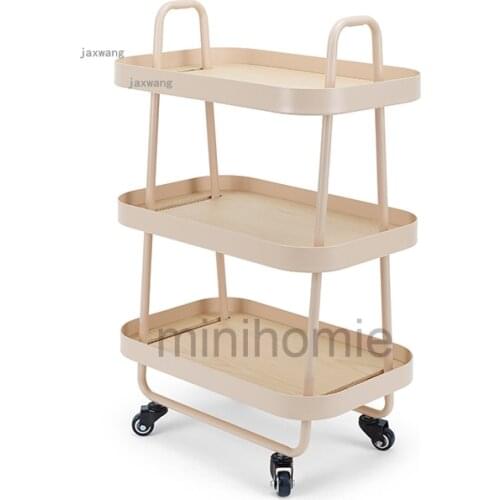 Living Room Kitchen Trolleys Small Apartment Villa Restaurant Cart for Home Furniture Hotel Club Multi-layer Storage Shelf mc