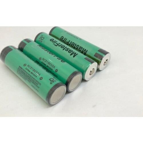 MasterFire 6pcs/lot Protected Original 18650 NCR18650A Rechargeable battery 3.7V 3100mAh Batteries For panasonic laptop with PCB