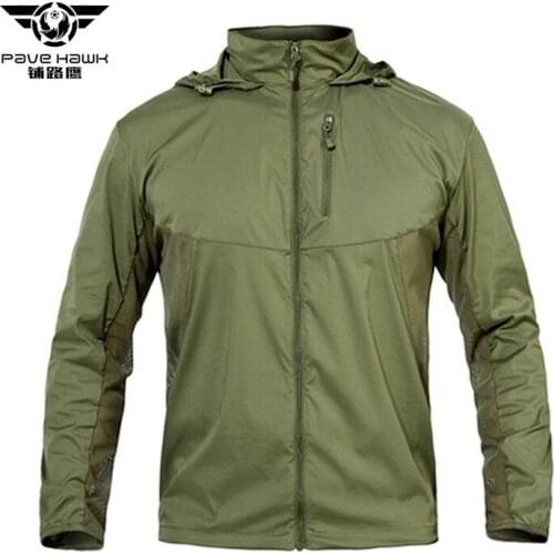 Male Tactic Skin Clothes Outdoor Fishing Trekking Camping Hiking Hunting Elastic Force Camouflage Windbreaker Ventilation Jacket