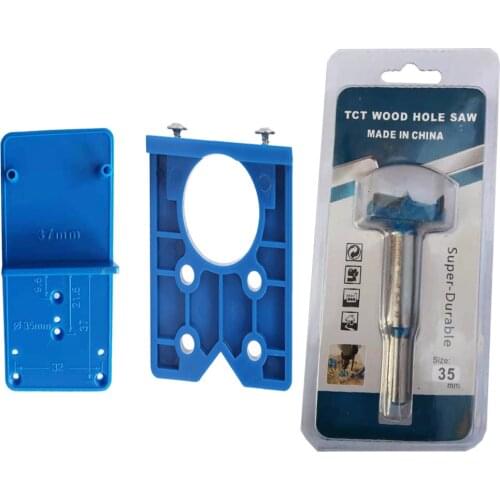 3Pcs Hinge Hole Drilling Guide 35mm 40mm Hing Installation Jig Door Cabinet Hinge Hole Locator Woodworking Tool