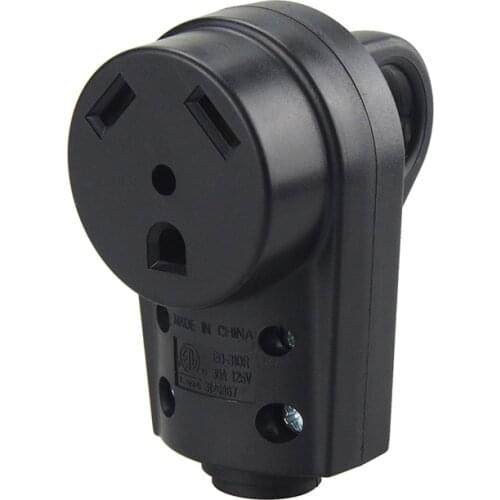 [Nema TT-30R] 30Amp Heavy Duty RV Replacement Socket, Nema TT-30R 30AMP Trailer Extension Power Cord conversion plug