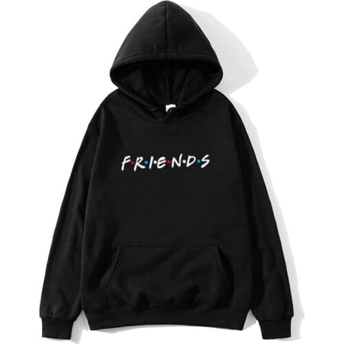 2019 New Women Friends Printed Hoodies Harajuku Sweatshirts Sweats Pullovers Femme Loose Ladies Hoody Outwear Sudaderas M