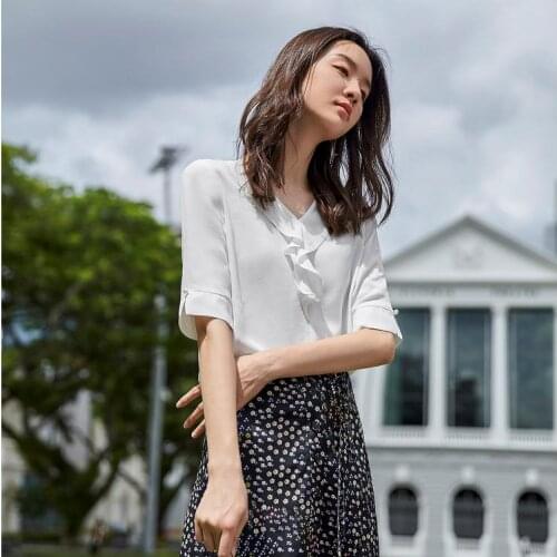 New Spring Vintage Solid Female Oversize Tops Womens Shirt Short Sleeve Girls Blouse Summer Plus Size Women Blouses Femme Blusas