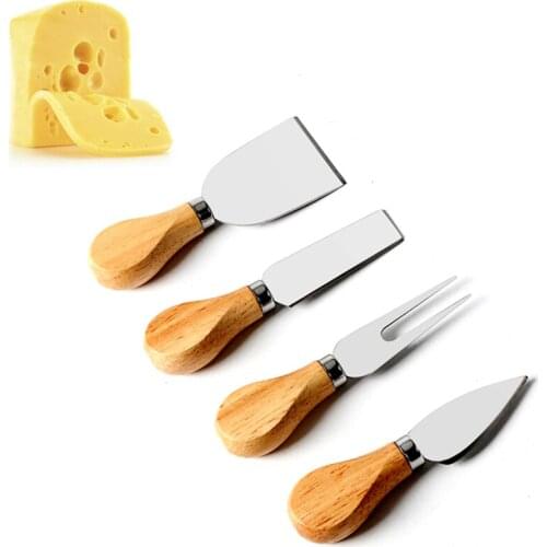 Cheese Butter Cutter Knife Stainless Steel Knife Set Household Butter Cheese Flatware Restaurant Breakfast Tools 4pcs/set
