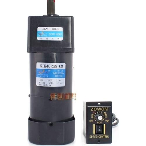 5IK40RGN-CM 40W single-phase AC gear reducer motor, with brake, forward and reverse, adjustable speed + speed controller