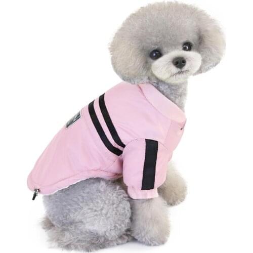 Dog Coat Sport Winter Warm Clothes for Small Dogs Chihuahua Shih Tzu Suits Puppy Sweatshirt Dogs Pets Clothing