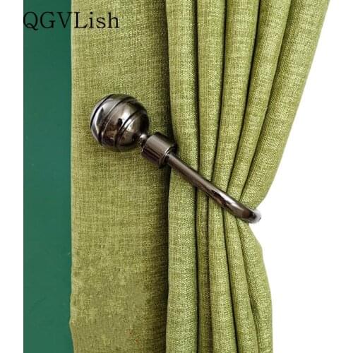 QGVLish 2Pcs U Shape Curtain Hooks Tassel Tower Hanger Brush Holder Curtain Accessories Drapery Wall Hook Tieback Holder Decor