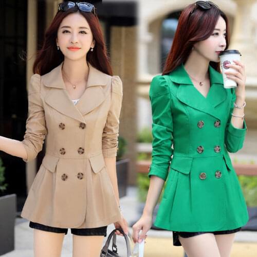 Женские короткие тренчи Skyenunim China At AliExpress