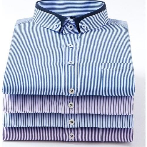 SLACTION Men's Long Shirts