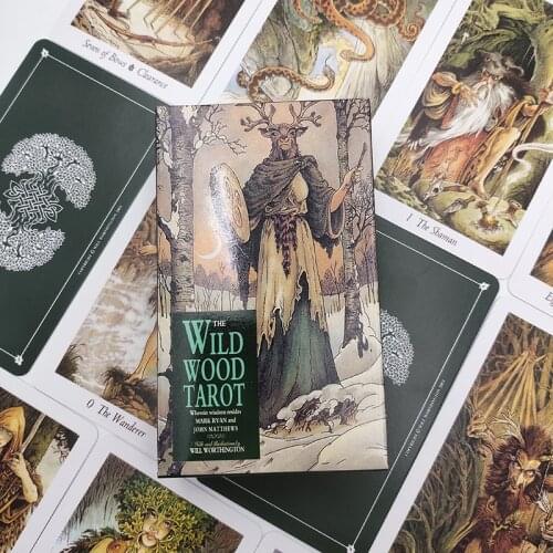 Forest Nature Tarot Deck 78 Card Deck Witch Occult Divination Fate Cards With QR Guide Book English Version Board Game