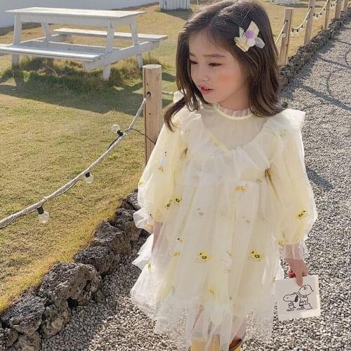 2020 Spring Baby Girl Dress Party Dress For Children Girls Clothing Tulle Kid Princess Dress RT866