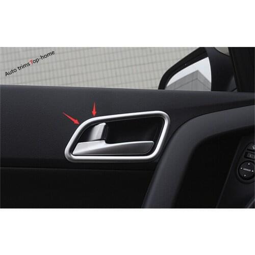 Yimaautotrims Inner Door Handle Bowl Decoration Cover Trim 4Pcs Fit For Hyundai Creta IX25 2015 2016 2017 ABS Interior Mouldings