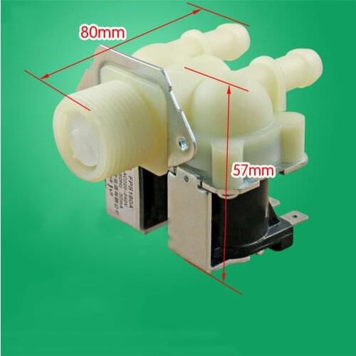 Water Double Inlet Valve for Universal Fully Automatic Washing Machine Replacement Parts Solenoid Valve