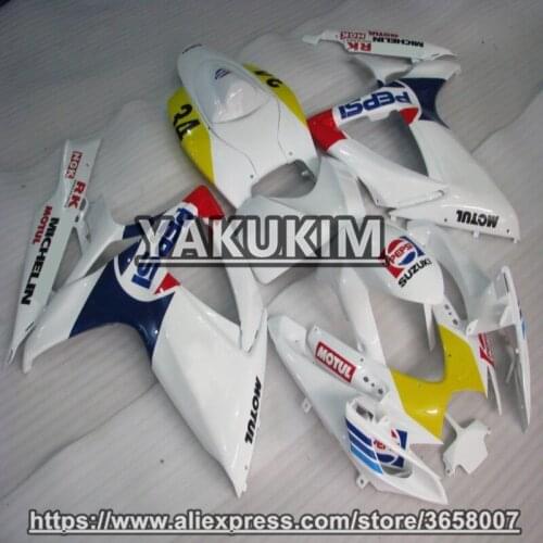 YAKUKIM ABS Injection Fairing Kits For Suzuki GSXR600 GSXR750 K6 06-07 Year 2006 2007 GSXR 600 750 K6 06 07 Motobike Fairing