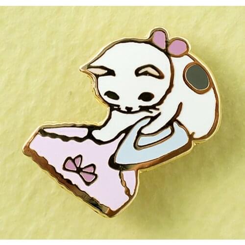 Funny Iron Clothes Panties Cat Enamel Pin Cute Cartoon Animal Lapel Badge Brooch Unique Fashion Backpack Jewelry Accessories