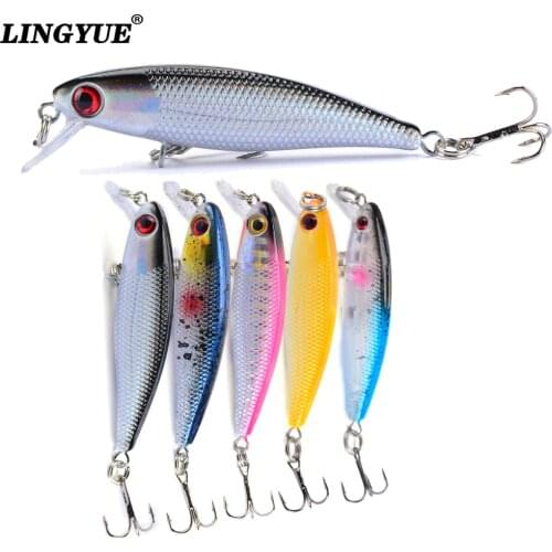 1pc plastic floating minnow wobbler 6cm/4.1g crankbaits artificial bait 5 colors available fishing lures pesca