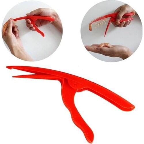 200 Pcs 3 Steps Quick Shrimp Peelers Deveiners Peel Prawn Shell Seafood Tools Resturant House Kitchen Easy Use