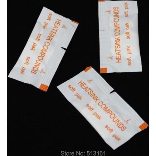 200pcs white Heatsink Compound Thermal Paste Grease For PC