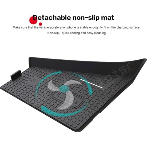 QI Car Wireless Charger For Audi Q7 2016-2018 Intelligent Infrared Fast Charging Phone Holder for iPhone Samsung Huawei