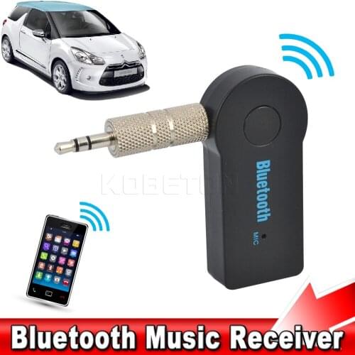 HandsFree Bluetooth Car Music Receiver Adapter Universal 3.5mm Streaming A2DP Wireless AUX Audio Receiver With Mic for Phone MP3