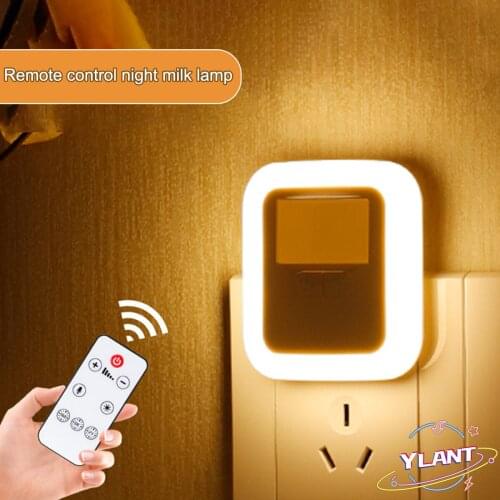YLANT Wireless Motion Sensor LED Night Light EU US Plug Mini Square Night Lights For Baby Room Bedroom Corridor Lamp