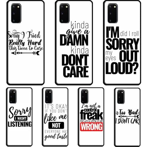 SARCASM BAD QUOTES ADULT ATTITUDE JOKES Case For Samsung Galaxy S21 Ultra S20 FE Note 20 Ultra Note 10 S8 S9 S10 Plus S10e Cover