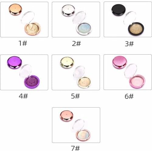 Flash Girl Wholesale 7 Color Round Eyelash Packaging Box Custom 3D Mink Eyelashes Packaging Box Private Label Box Packing