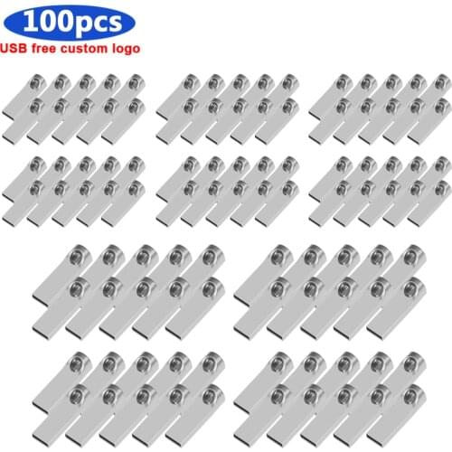 Bulk 100pcs free Personalize logo USB Flash Drive Speed USB 2.0 Memory Stick USB Pen Drives 8GB 16GB 32GB 64GB 128GB U Disk