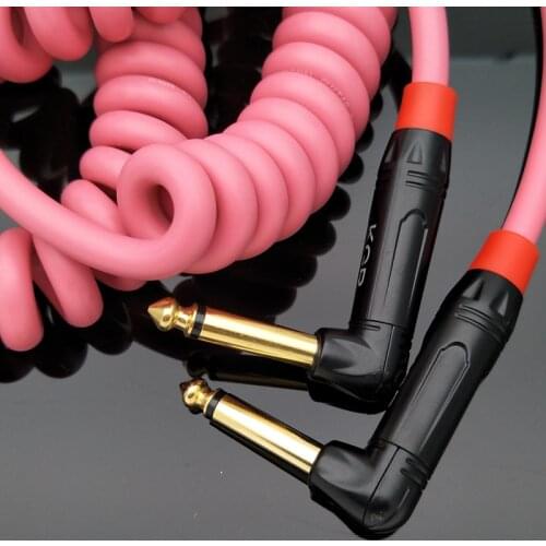 KGR speaker electric guitar effect phone line noise reduction line guitar cable extension spring line 6 meters 10 meters