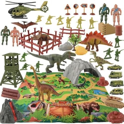 Mini Dinosaur Model Toys Childrens Educational Toys Small Simulation Animal Figures Kids Toys With Game Mat For Kids