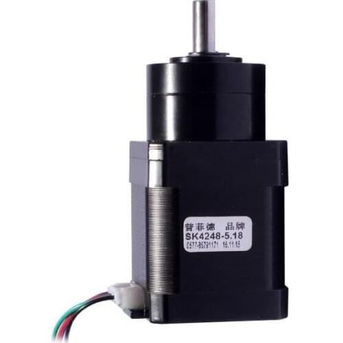 New Best Gear ratio 5.18:1 Planetary Gearbox stepper motor Nema 17 1.7A Geared Stepper Motor 3d printer stepper motor