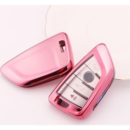 New TPU Coloful Car Styling Key Cover Case For Bmw x5 E53 X3 E83 G30 E90 E39 E46 F30 F10 F20 E34 E38 Z3 Key Ring Shell Key Case