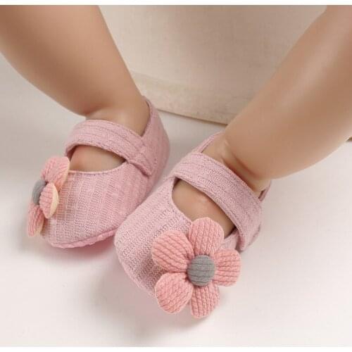 Baby First Walkers Clothing Kids Infant Newborn Baby Boy Girl Unisex Soft Sole Crib Shoes Flower Cotton Prewalker Shoes