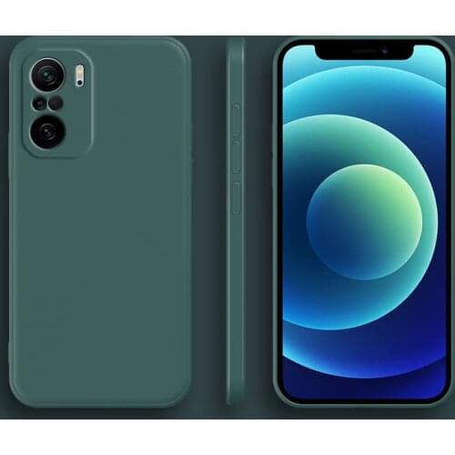 Original Square Liquid Silicone Phone Case For Xiaomi Redmi Note 10 9 9T 8 7 Rdmi 9 9A 9T K40 K30 K20 Pro Soft Cover Case Coque