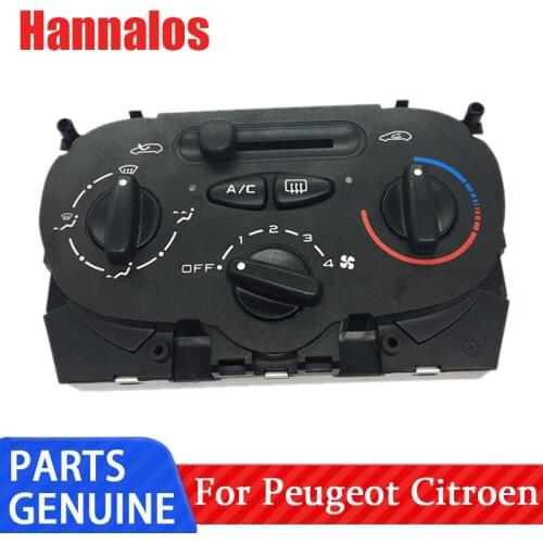 Suitable for Dongfeng Peugeot 206 207 Citroen C2 air conditioning control panel logo 207AC switch manual air conditioning