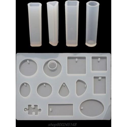 5 Pack DIY Resin Casting Jewelry Pendant Molds Kit for Resin Jewelry Making F03 21 Dropship