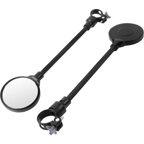 Adjustable Left Right Mirrors Large Screen Bike Rearview Mirrors Bicycle Handlebars Convex Rear View Mirrors
