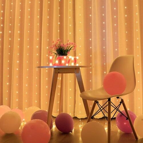 2/3M LED Christmas Fairy String Lights USB New Year Garland Curtain Lamp Holiday Decoration For Home Bedroom Window