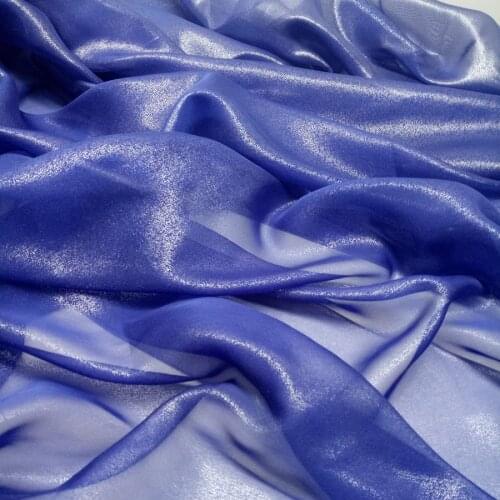 Cosplay chiffon fabric silver Bronzed fabric shiny fabric bronzing costume dress fabric DIY 1M/lot