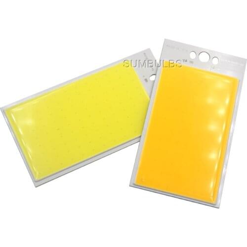 Sumbulbs 120*65MM Rectangle Flip Chips COB Light Source 30W LED Lamp Bulb Chip On Board 12V DC for DIY 12V Lights Work Lamp
