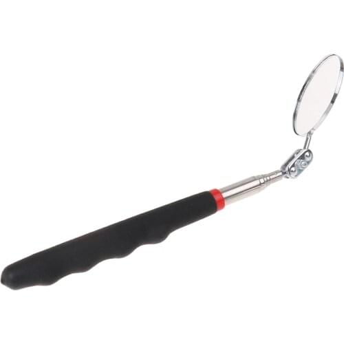 Hot Sale 1Pc 50mm Car Telescopic Detection Lens Inspection Round Mirror 360 Repair Tool High Quality And Brand New