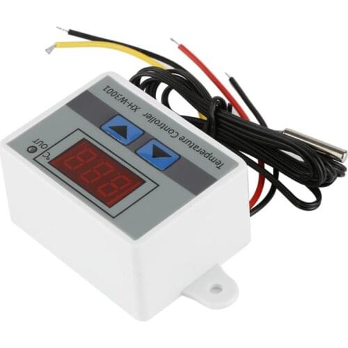 Thermostat Controller 220V 10A Digital LED Switch Temperature Controller W/Probe Smart Temperature Control System Household