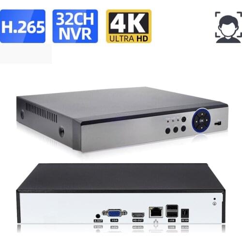 AHCVBIVN New H.265 Max 4K Output CCTV NVR 32CH 5MP Security Video Recorder H.265 Motion Detect ONVIF P2P CCTV NVR Face Detection