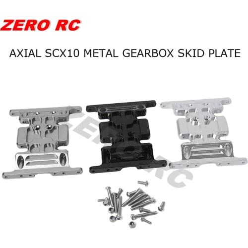 1/10 CNC ALUMINUM CENTRAL Transmission SKID PLATE GEARBOX MOUNT FOR RC AXIAL SCX10 CRAWLER TRUCK