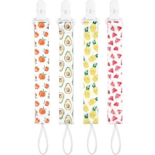1PC New Baby Anti-drop Pacifier Clip Chain Comfortable Material Cute Dummy Clip Adjustable Holder Belt For Baby Nipples Dropship