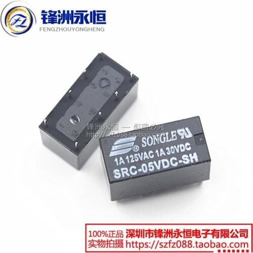 10 Free Shipping SRC-05VDC-SH 5V original signal relay two open two closed 1A 8 pin relay