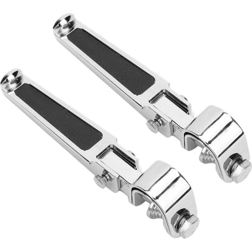 2pcs Engine Bumper Parts Clamp Folding Pedals Pegs Footrests Motorcycle Replacement