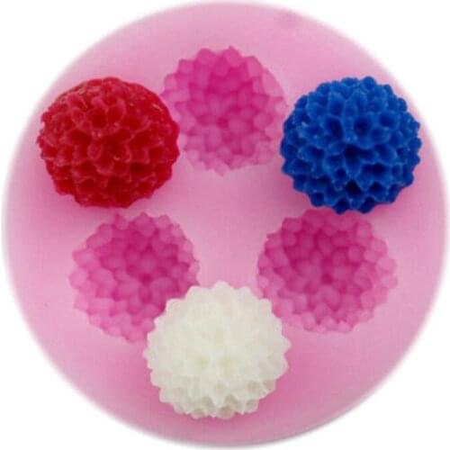 3 Holes 3D Silicone Mold Flower Shape Mould For Soap Candy Chocolate Ice Flowers Cake Decorating Tools Kitchen Baking Tools New